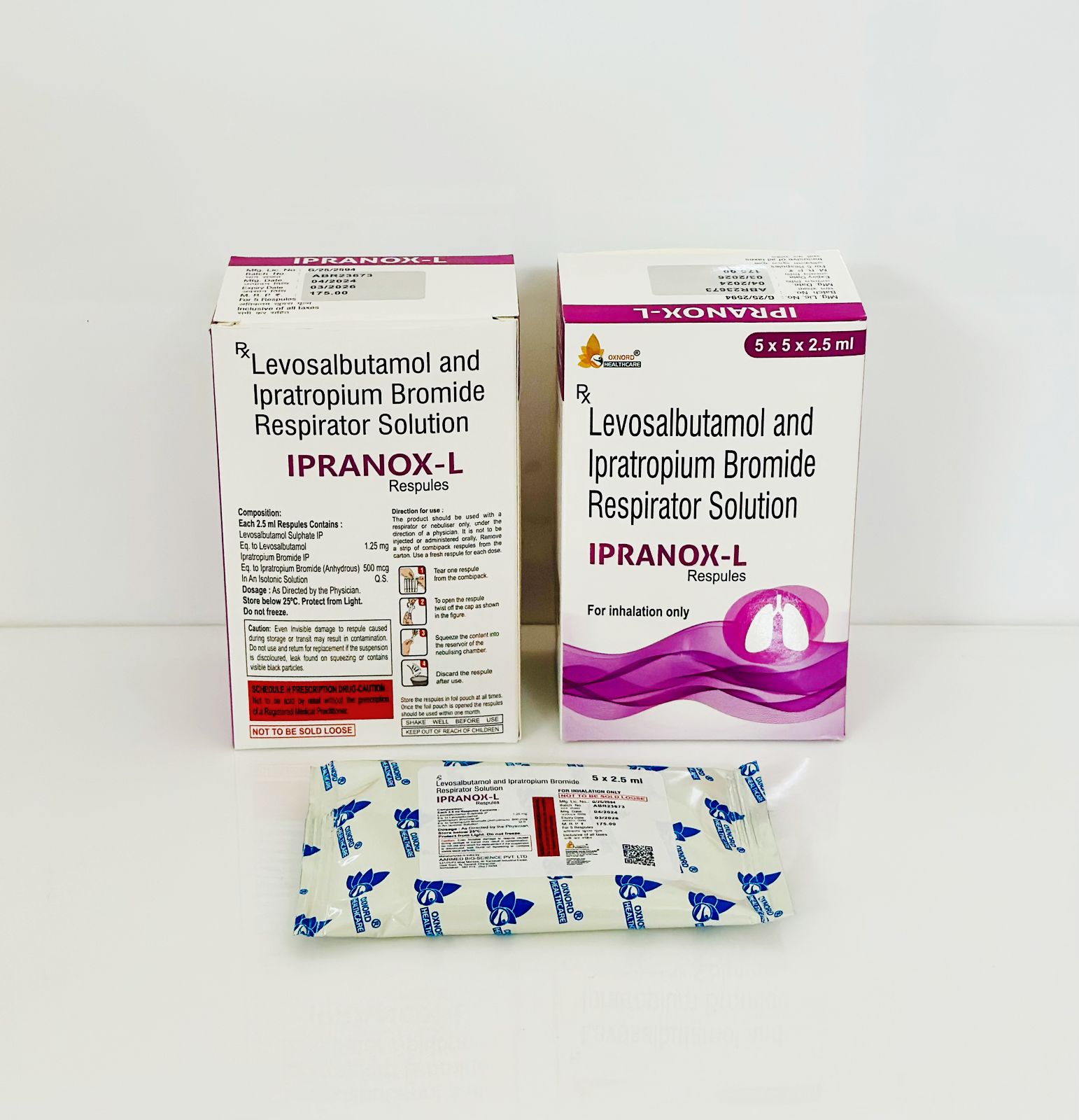 LEVOSALBUTAMOL AND 1 25MG AND IPRATROPIUM BROMIDE 500MCG